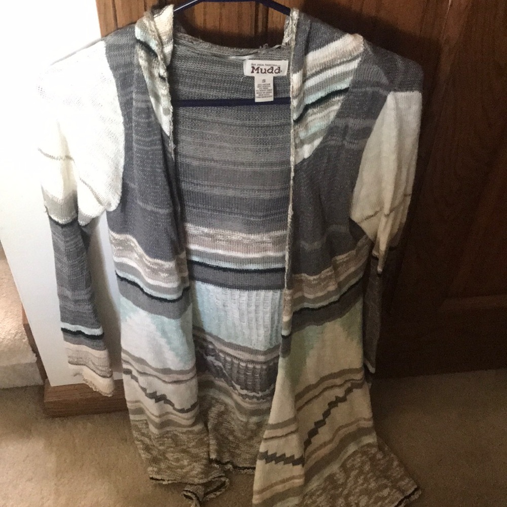 Hooded, cardigan